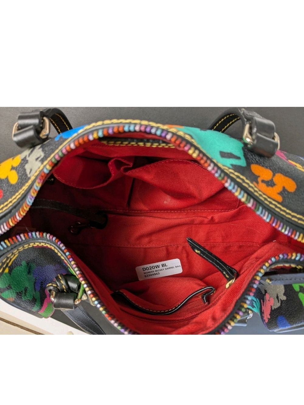 Dooney & Bourke Multicolor Disney Mickey satchel - Picture 3 of 7